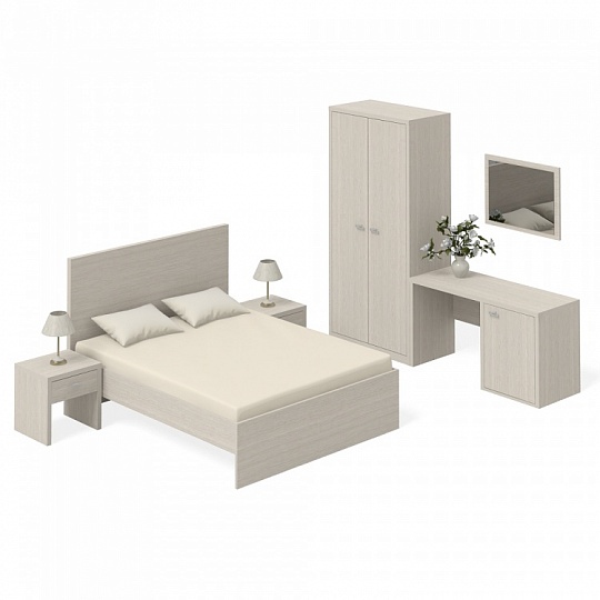 Комплект мебели для спальни №5 Агата Дуб Альпийский